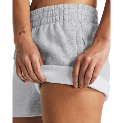 UNDER ARMOUR Rival Fleece Shorts Damen 011 - mod gray light heather/white XS