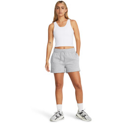UNDER ARMOUR Rival Fleece Shorts Damen 011 - mod gray light heather/white XS