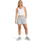 UNDER ARMOUR Rival Fleece Shorts Damen 011 - mod gray light heather/white XS