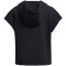 UNDER ARMOUR Rival Terry kurzarm Hoodie Mädchen 001 - black/white XS (122-127 cm)