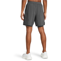 UNDER ARMOUR Launch 2in1 Laufshorts Herren 025 - castlerock/castlerock/reflective S