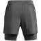 UNDER ARMOUR Launch 5 2in1 Laufshorts Herren 025 - castlerock/castlerock/reflective 3XL
