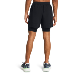 UNDER ARMOUR Launch 5 2in1 Laufshorts Herren 001 - black/black/reflective XL