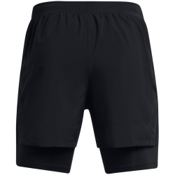 UNDER ARMOUR Launch 5 2in1 Laufshorts Herren 001 - black/black/reflective XL