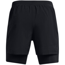 UNDER ARMOUR Launch 5 2in1 Laufshorts Herren 001 - black/black/reflective XXL