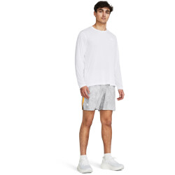 UNDER ARMOUR Launch 7" Laufshorts Herren 011 - mod gray/nova orange/reflective S