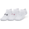 3er Pack UNDER ARMOUR Essential F&uuml;&szlig;linge 100 - white/white/pink elixir L (42-47.5)