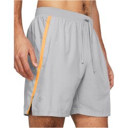 UNDER ARMOUR Launch 7" Laufshorts Herren 012 - mod gray/nova orange/reflective XL