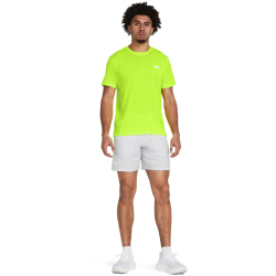 UNDER ARMOUR Launch Shorts Herren 014 - halo gray/high vis yellow/reflective S