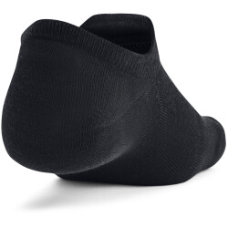 3er Pack UNDER ARMOUR Essential Ultra Low Sneakersocken 001 - black/black/castlerock S (31.5-36.5)