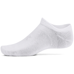 6er Pack UNDER ARMOUR Essential F&uuml;&szlig;linge 100 - white/white/halo gray S (31.5-36.5)
