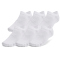 6er Pack UNDER ARMOUR Essential F&uuml;&szlig;linge 100 - white/white/halo gray S (31.5-36.5)