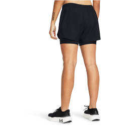 UNDER ARMOUR Fly By 2-in-1-Shorts Damen 001 - black/black/reflective XS