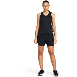 UNDER ARMOUR Fly By 2-in-1-Shorts Damen 001 - black/black/reflective XS