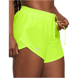 UNDER ARMOUR Fly-By Shorts Damen 731 - high vis yellow/high vis yellow/reflective M