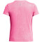 UNDER ARMOUR Launch Splatter T-Shirt Damen 682 - fluo pink/reflective M