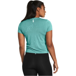 UNDER ARMOUR Launch Splatter T-Shirt Damen 482 - radial turquoise/reflective S
