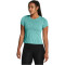 UNDER ARMOUR Launch Splatter T-Shirt Damen 482 - radial turquoise/reflective S