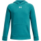 UNDER ARMOUR Rival Fleece Hoodie Jungen 464 - circuit teal/white M (137-149 cm)