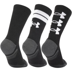 3er Pack UNDER ARMOUR Performance Tech Crew-Socken 002 - black/black/white M (37-41)