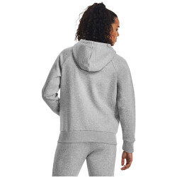 UNDER ARMOUR Rival Fleece Big Logo Hoodie Damen 012 - mod gray light heather/white XXL