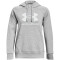 UNDER ARMOUR Rival Fleece Big Logo Hoodie Damen 012 - mod gray light heather/white XXL