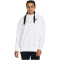 UNDER ARMOUR Essential OverSized Fleece Hoodie Damen 100 - white/black S