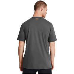 UNDER ARMOUR Big Logo Fill T-Shirt Herren 025 - castlerock/atomic/wild orange S
