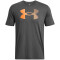 UNDER ARMOUR Big Logo Fill T-Shirt Herren 025 - castlerock/atomic/wild orange S