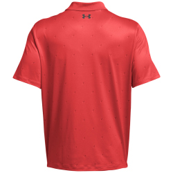 UNDER ARMOUR Performance 3.0 Printed Golf-Poloshirt Herren 815 - red solstice/castlerock M