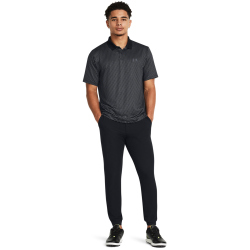 UNDER ARMOUR Performance 3.0 Printed Golf-Poloshirt Herren 004 - black/castlerock/black S