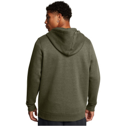 UNDER ARMOUR Essential Fleece Kapuzenjacke Herren 390 - marine od green/white XXL