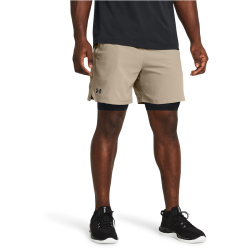 UNDER ARMOUR Vanish Woven 2in1 Trainingsshorts Herren 203 - timberwolf taupe/black/black XL