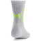 3er Pack UNDER ARMOUR 3-Maker halbhohe Socken 014 - halo gray/mod gray/high vis yellow M (37-41)