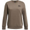UNDER ARMOUR Essential Fleece Sweatshirt Damen 200 - taupe dusk/black XL