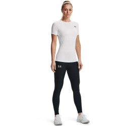 UNDER ARMOUR HeatGear Kompressionsshirt Damen 100 - white/black XS