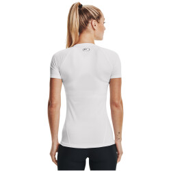UNDER ARMOUR HeatGear Kompressionsshirt Damen 100 - white/black XS