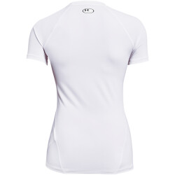 UNDER ARMOUR HeatGear Kompressionsshirt Damen 100 - white/black XS