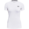 UNDER ARMOUR HeatGear Kompressionsshirt Damen 100 - white/black L