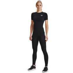UNDER ARMOUR HeatGear Kompressionsshirt Damen 001 - black/white XS