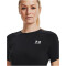 UNDER ARMOUR HeatGear Kompressionsshirt Damen 001 - black/white XS