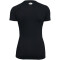 UNDER ARMOUR HeatGear Kompressionsshirt Damen 001 - black/white XS