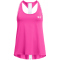 UNDER ARMOUR Knockout Tanktop M&auml;dchen 652 - rebel pink/white M (137-149 cm)