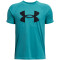 UNDER ARMOUR Tech Big Logo Trainingsshirt Jungen 464 - circuit teal/black M (137-149 cm)