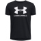 UNDER ARMOUR Sportstyle Logo kurzarm Trainingsshirt Jungen 016 - anthracite/white M (137-149 cm)