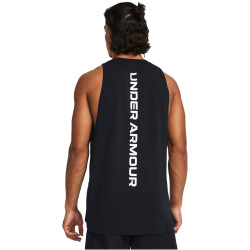 UNDER ARMOUR Baseline Baumwoll Tanktop Herren 005 - black/white M