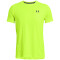 UNDER ARMOUR HeatGear Armour Fitted kurzarm Trainingsshirt Herren 731 - high vis yellow/black XS