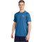 UNDER ARMOUR HeatGear Armour Fitted kurzarm Trainingsshirt Herren 406 - photon blue/celeste XXL