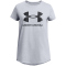 UNDER ARMOUR Sportstyle Logo kurzarm Trainingsshirt M&auml;dchen 035 - steel light heather/black M (137-149 cm)