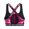 UNDER ARMOUR Mid Crossback Print Sport-BH Damen 686 - astro pink/pink/white XS